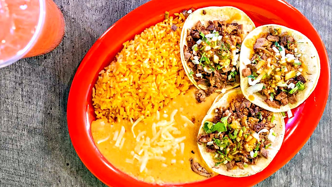 Madi's Mexicali Stop authentic tacos plate